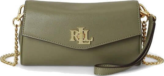 Lauren Ralph Lauren Nappa Leather Tanner Crossbody Wallet Khaki green ONE SIZE Lauren Ralph Lauren Nappa Leather Tanner Crossbody Wallet Khaki green ONE SIZE
