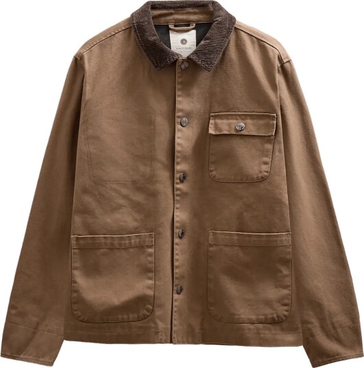 Anerkjendt Akbastian Canvas Washed Jacket Brown M Anerkjendt Akbastian Canvas Washed Jacket Brown M
