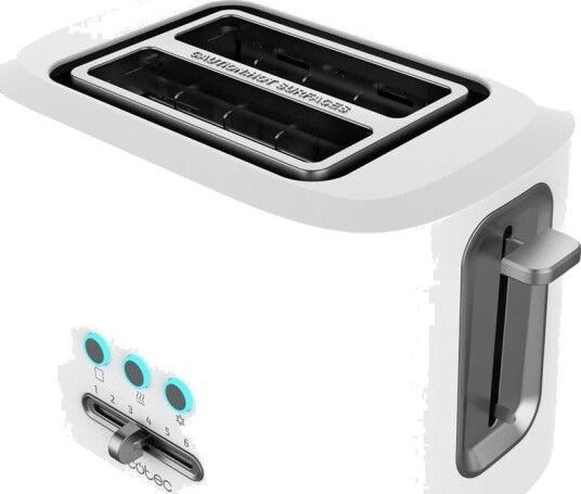 Cecotec ToastTaste 9000 Brødrister 2 Skiver 980W Hvit