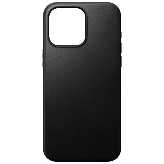 Nomad iPhone 15 Pro Max Nomad Modern Leather Deksel - MagSafe Kompatibel - Svart