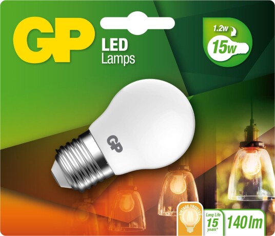 GP - LED Lamp Filament Frozen Mini Globe E27 1.2W 15W 136lm