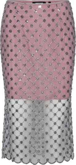 Rotate Birger Christensen Dame Skjørt Rosa S,