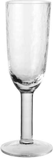 Broste Copenhagen Hammered champagneglass 20 cl Klar