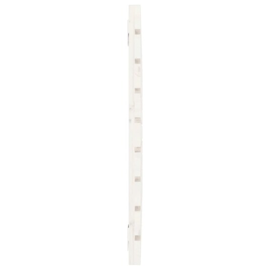 vidaXL Veggmontert sengegavl hvit 81x3x63 cm heltre furu