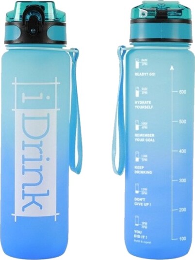 iTotal I-Drink Tritan Drikkeflaske - 1000mLyseblå/Blå