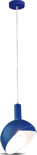 Blå E14 pendeloppheng med aluminiumsskjerm Max 60W Ø18cm IP20 5 års garanti Blå E14 pendeloppheng med aluminiumsskjerm Max 60W Ø18cm IP20 5 års garanti
