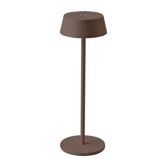 Oppladbar LED bordlampe Inne/ute Corten touch dimbar 3000K IP54 Dimbar : Dimmer innebygd Kulør : Varm Oppladbar LED bordlampe Inne/ute Corten touch dimbar 3000K IP54 Dimbar : Dimmer innebygd Kulør : Varm