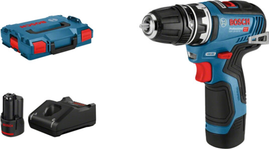 Bosch GSR 12V-35 FC Bormaskin med batteri og lader Maskiner