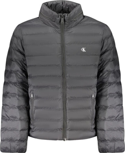 Calvin Klein Jeans Ls Ltwt Nylon Hd Puffer Jkt Black S