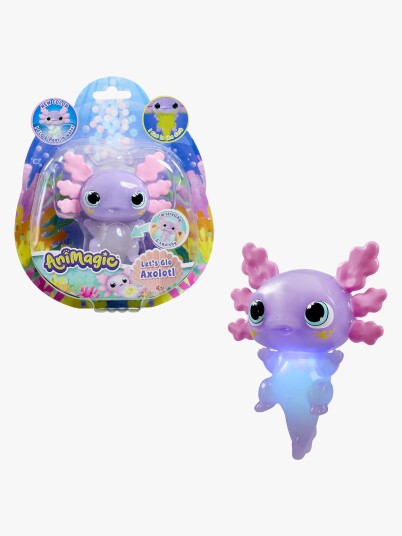 Goliath Animagic Lets Glo Axolotl Pastel Glow In The Dark Purple One Size