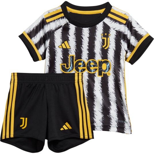 Juventus 23/24 Hjemmesett Barn Gull/Hvit/Svart 86