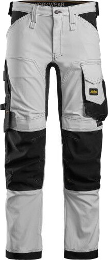 Snickers Workwear 6341 AllroundWork Arbeidsbukse Hvitt / svart Hvit/Svart, Klær Snickers Workwear 6341 AllroundWork Arbeidsbukse Hvitt / svart Hvit/Svart, Klær
