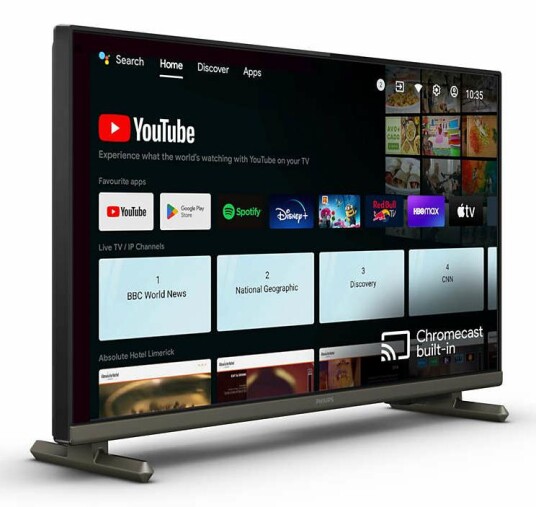 Philips 24" LCD Smart TV for Hotell og Helsepleie 720p Android Philips 24" LCD Smart TV for Hotell og Helsepleie 720p Android