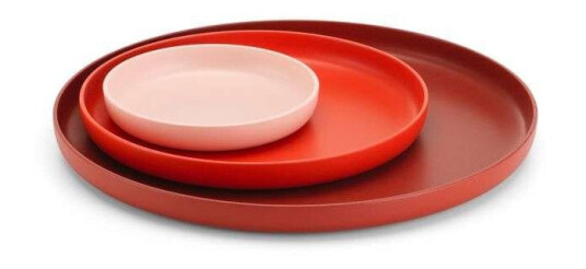 Vitra   Trays Brett set of 3 Red Lampemesteren