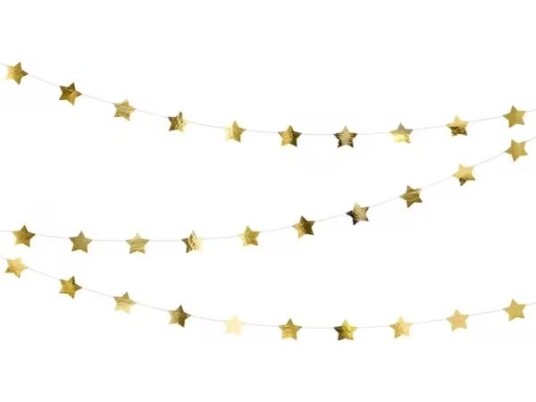 Party Deco Guld stjerneguirlande