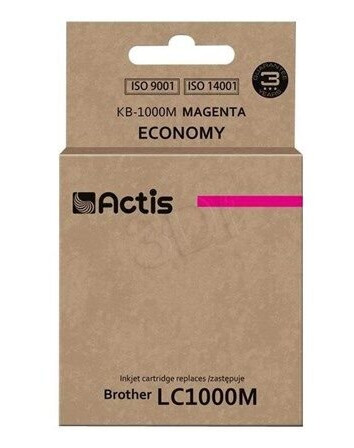Actis standard KB-1000M - magenta - ink cartridge (alternative for: Brother LC1000m Brother LC970M) - Blekkpatron Rød Actis standard KB-1000M - magenta - ink cartridge (alternative for: Brother LC1000m Brother LC970M) - Blekkpatron Rød