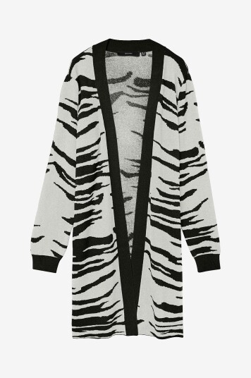 Vero Moda Curve - Kardigan vmNancy LS Open Cardigan Cur - Svart