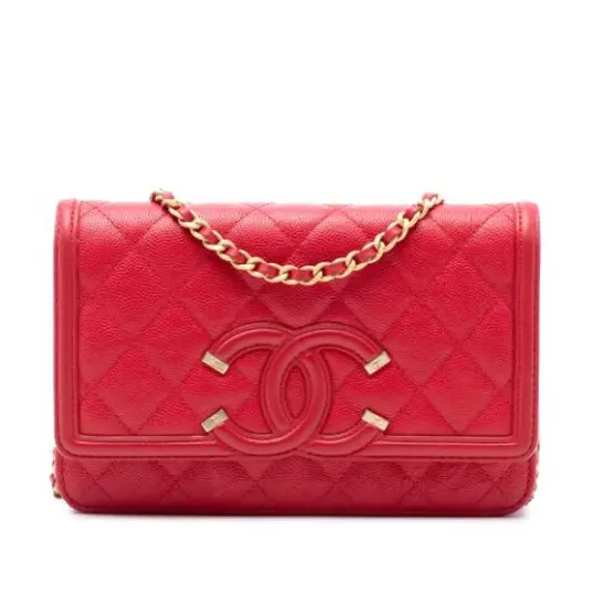 Chanel Vintage Dame Rød