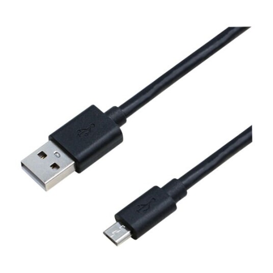 ELETRA USB-A 2.0 M - MICRO M 2M KABEL, SVART