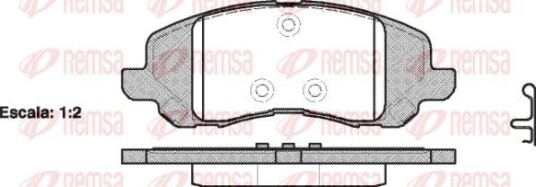 Bremseklosser REMSA 0804.20 Bremseklosser REMSA 0804.20