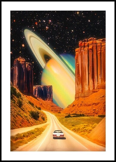 Road Trip to the Rings of Infinity Plakat Plakat / 50x70cm