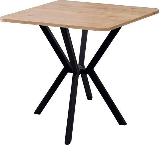 Krylor spisebord 70 cm kvadratisk - Valnøtt