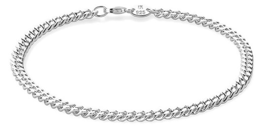 IX Studios Curb Armbånd Sølv DMVGD110RH17 - Unisex - 925 sterling silver IX Studios Curb Armbånd Sølv DMVGD110RH17 - Unisex - 925 sterling silver