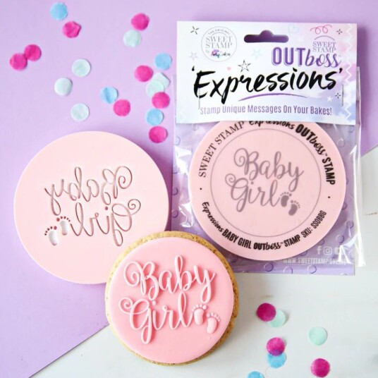 Sweet Stamp Outboss Stempel Baby Girl | Slikkepott.No