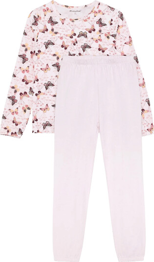 Minymo Pyjamas Ls Set Aop Pink 92