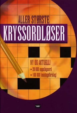 Damms aller største kryssordløser, Veldig pen bok / som ny