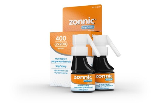 Zonnic 1 mg/dose munnspray peppermynte 400 doser Zonnic 1 mg/dose munnspray peppermynte 400 doser