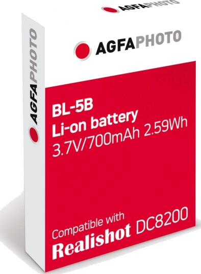 AgfaPhoto ABL5B batteri for AgfaPhoto DC8200 digitalkamera AgfaPhoto ABL5B batteri for AgfaPhoto DC8200 digitalkamera