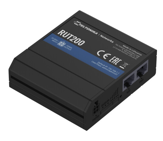 Teltonika RUT200 4G/LTE Wi-Fi Router med eSIM Teltonika RUT200 4G/LTE Wi-Fi Router med eSIM