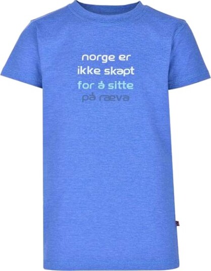 Jotunheim Varde T shirt Print Jr Norge/Dazzling Blue 128/8