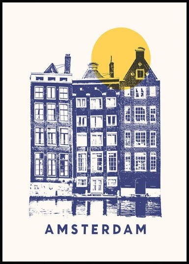 Amsterdam ★★★ Poster Plakat / 21x30cm