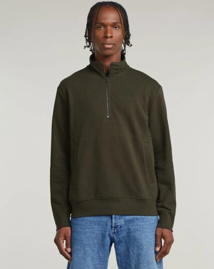 G Star Nifous Half Zip Sw Green L