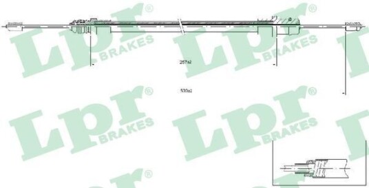 Bremsewire LPR C0212B Bremsewire LPR C0212B