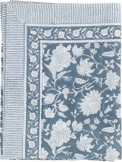 Chamois Duk Indian Rose Blå