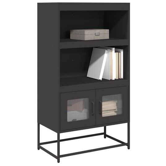 Highboard svart 68x39x123 cm stål 8721158372024 Highboard svart 68x39x123 cm stål 8721158372024