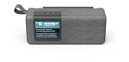 Hama "DR200BT" Digital Radio FM/DAB/DAB+/Bluetooth®/Battery Operation - DAB/DAB+/FM - Grå