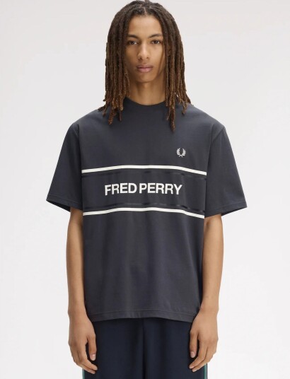 Fred Perry Fred Perry Graphic Tee Grey XL