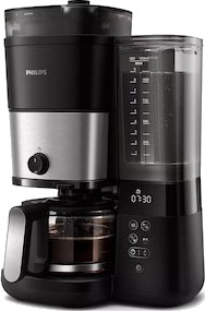Philips All-in-1 Brew Kaffetrakter m/ innebygd kvern HD7900/50 (sort)