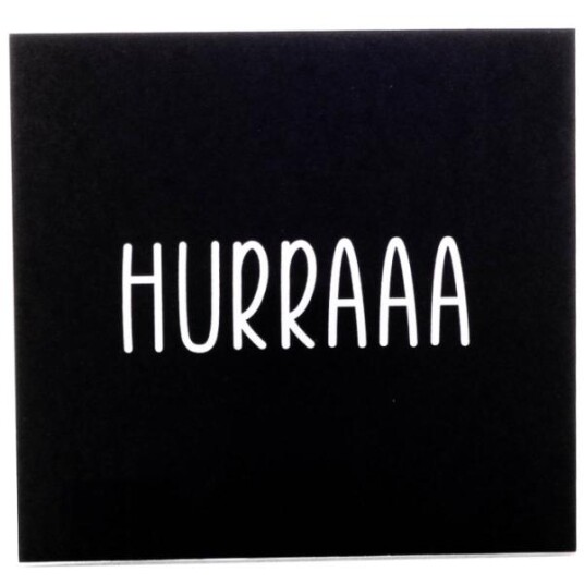 Sögne Home - Kort 8x8 cm hurra