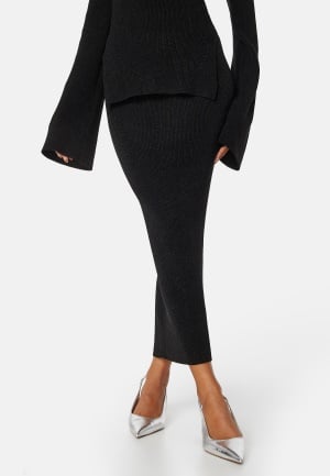 Madeleine Bitici X Bubbleroom Madeleine Sparkling Knitted Skirt Black 2XL