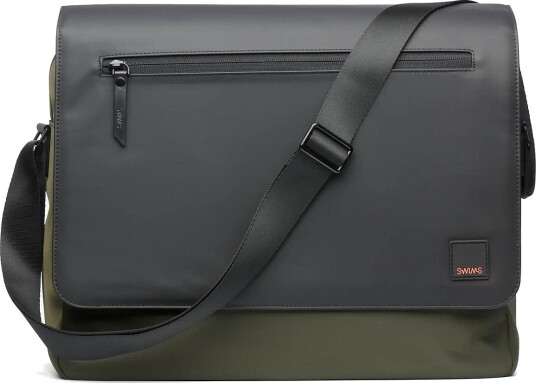 Swims Large Messenger Bag - OLIVE/BLACK - One Size