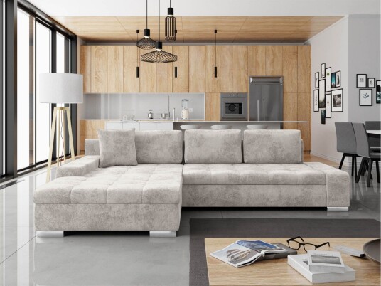 Cerys Sovesofa Med 3 Seters Divan Grå