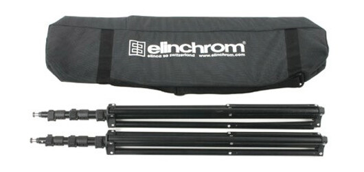 Elinchrom Tripod Set 2 Lys- og Bakgrunnsstativ i Aluminium 85-235cm med Bæreveske