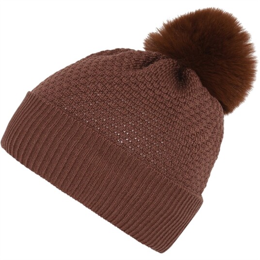 MP Danmark 97502 Oslo Ull Beanie - Fake Fur Soft Brown 47-49