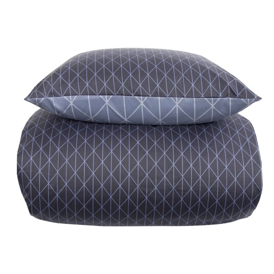 Sengetøy til kingsizedyne 240x220 cm - Harlekin blåt sengesett - Vendbart design - In style sengetøy i mikrofiber Sengetøy til kingsizedyne 240x220 cm - Harlekin blåt sengesett - Vendbart design - In style sengetøy i mikrofiber