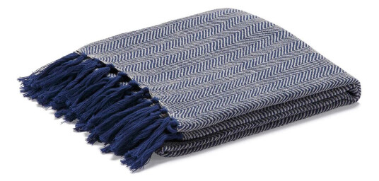 ETOL Design Fishbone pledd blå